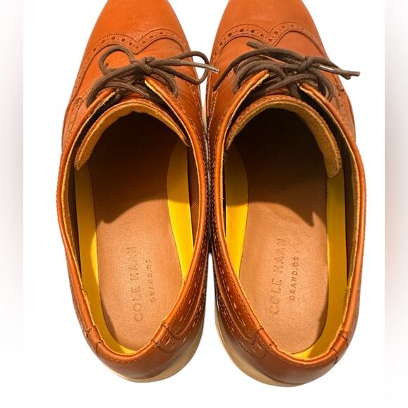 Cole Haan Original Grand Wingtip Lace Up Oxford Shoes Brown, size 11.5 main image 6
